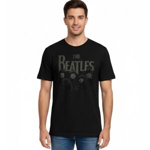 The Beatles 1965 American Tour Short Sleeve Tee, Men’s M, Black